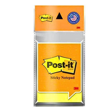 3M Post it Sticky Notes 50x76mm - Yellow, 100 Sheets (2"x3" Inch)