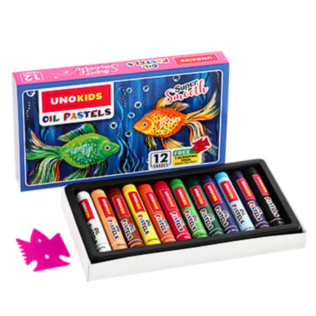 Unokids Oil Pastel - 12 Shades