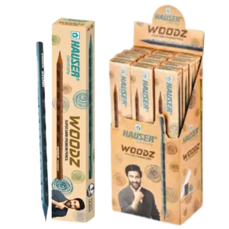 Hauser Woodz Super Dark Premium Pencil - Pack of 10 Pencils