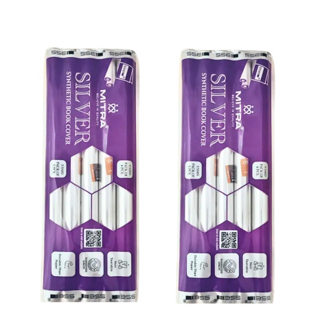 Mitra Silver Book Cover Roll Transparent - 14" x 5 Yards