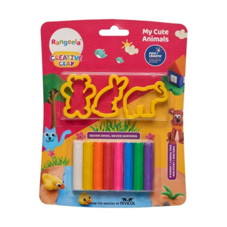 Pidilite Rangeela Modelling Creative Clay - 8 Shades
