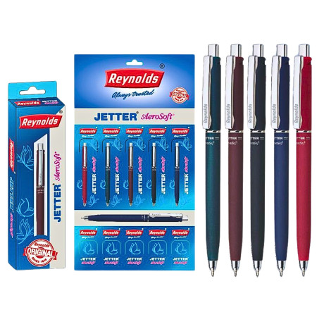 Reynolds Jetter Aerosoft Ball Pen - Blue