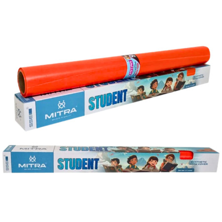 Mitra Student Book Cover Roll Orange - 14" x 9 Yards