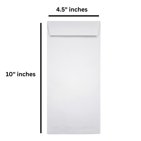 Taj Mahal White Envelope 10"X4.5" inches