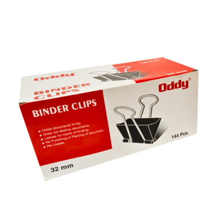 Oddy Binder Clips Black - 32mm
