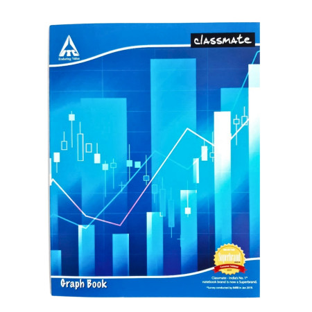 Classmate Single Line Graph Notebook - 64 Pages 28x22cm (2000248) - New