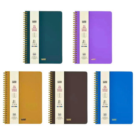Solo Valvet Finish Notebook 160 page - (NA504)
