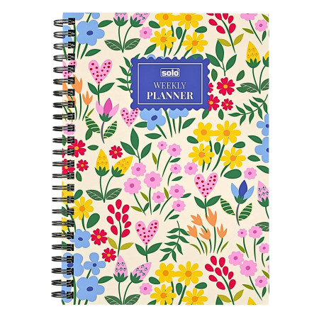 Solo A5 Weekly Planner, Hard Bound Cover Journal for 53 Weeks Updates - (WSP03)