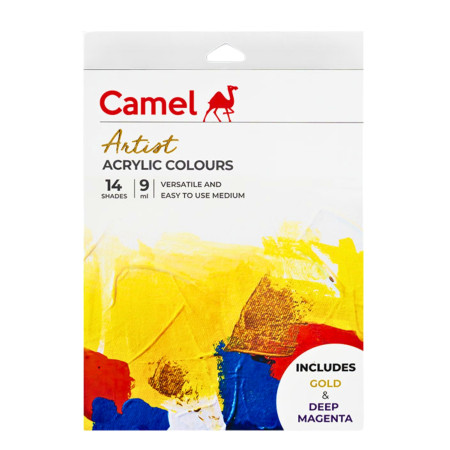 Camel Artist Acrylic Colours 9ml - 14 Shades