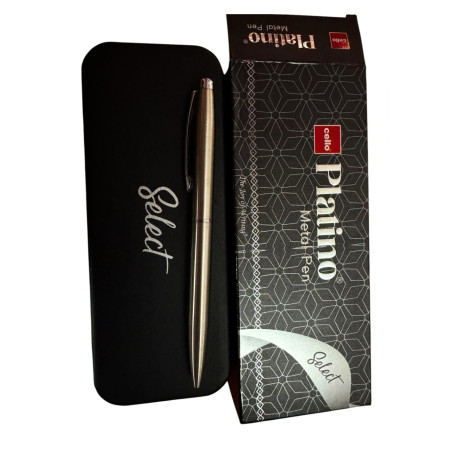 Cello Platino Metal Ball Pen - Blue