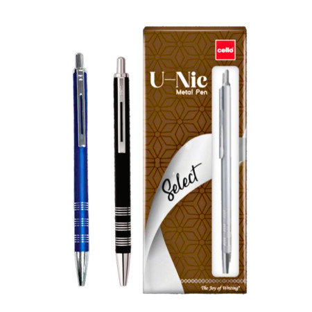 Cello U-Nic Metal Ball Pen - Blue