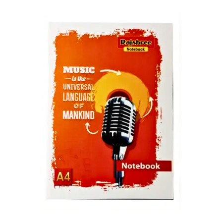 Rajshree A4 Single Line Notebook - 280 Pages