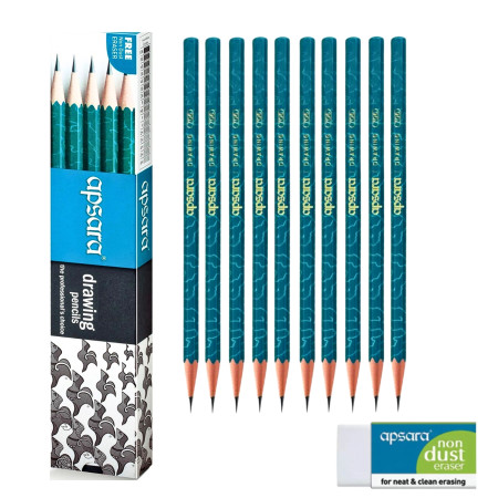 Apsara Drawing Pencil 2H - Pack of 10 Pencils