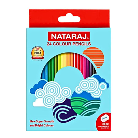 Nataraj Pencil Colours Long - 24 Shades