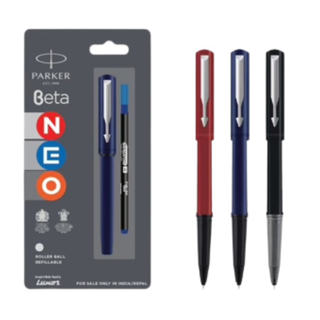 Parker Beta Neo Chrome Trim Roller Ball Pen (MRP - Rs. 170)