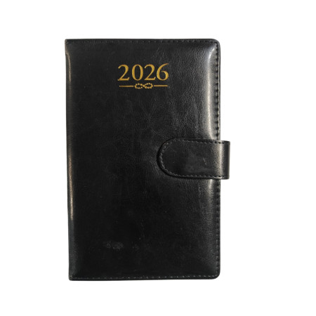 2026 Metro Soft Cover Diary with Megnetic Loop Button 21x13cm - No. 6610