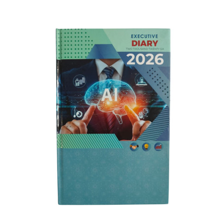 2026 Executive Hard Bound Diary 21x13cm - No. 6001