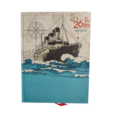 2026 Metro Hard Bound Diary 24x18cm - No. 7207