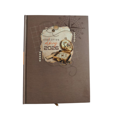2026 Metro Executive Hard Bound Diary 23x17.5cm - No. 7008