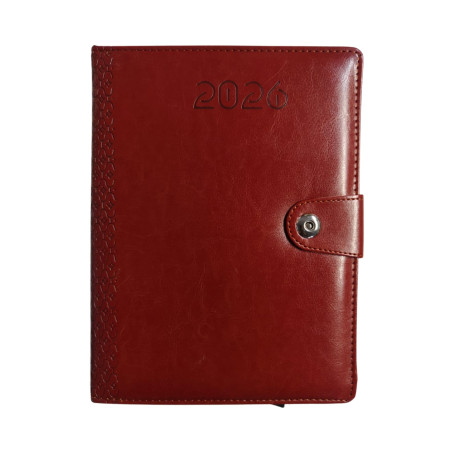 2026 Metro Soft Cover Diary with Megnetic Loop Button 24x18cm - No. 7708