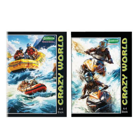Sundaram Crazy World A4 Register - 172 Pages, 29.7x21 cm