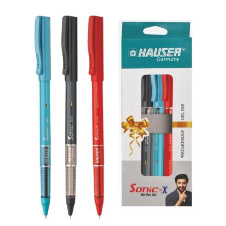 Hauser Sonic X Gel Pen Set - pack of 3