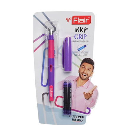 Flair Inky Grip Liquid ink Fountain Pen - Blue