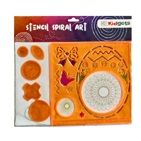 Stencil Spiral Art 18cmX18cm(1201)