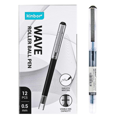 Kinbor Wave Roller Ball Pen – Black