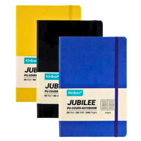 Kinbor Notebook – A5 Jubilee PU Cover (240 Pages)