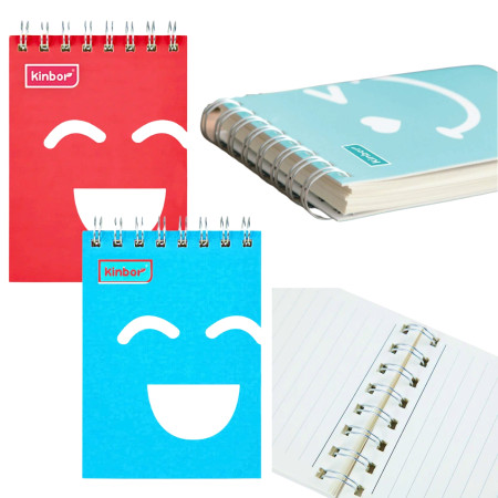 Kinbor Notebook – A6 Spiral Smiley