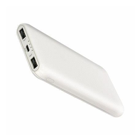 ERD Mobile Power Bank (White) USB A+C Charging Port 10000mAh - PB10KE