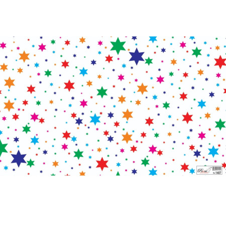 Gift Wrapping Paper - Star Print, Pack of 25 Sheets 70x48cm - 1407