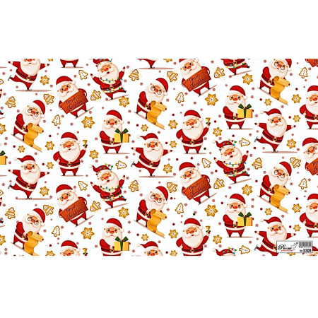 Gift Wrapping Paper - Christmas Theme Print, Pack of 25 Sheets 70x48cm - 5308