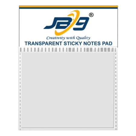 JB9 Transparent Sticky Note Pad - 76x76mm (3x6inch) - T403