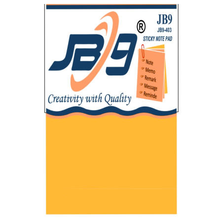 JB9 Sticky Note Pad - 76x76mm (3x3inch) - 403