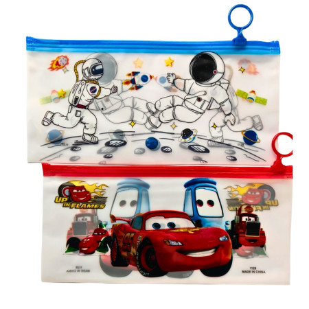 Myly Cartoon Printed Zipper Pencil Pouch (1128)