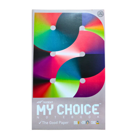 My Choice College Notebook - Single Line, 120 Pages, 27x17cm