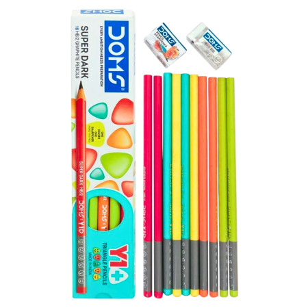 Doms Y1+ Super Dark Pencil - Pack of 10 Pencils