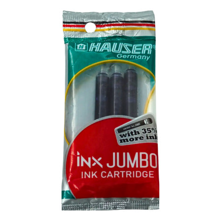 Hauser Inx Jumbo Ink Cartridge - Blue, Pack of 3