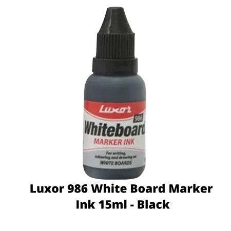 Luxor 986 White Board Marker Ink 15ml - Black - MRP - Rs. 30