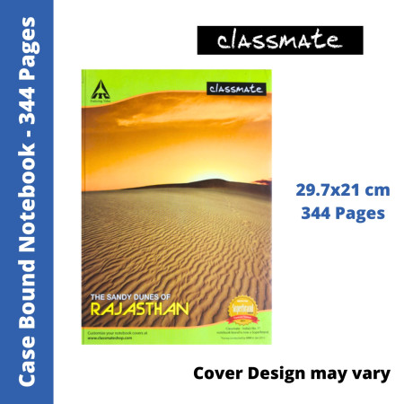 Classmate Case Bound A4 Notebook - 344 Pages, 29.7x21 cm (02670327)