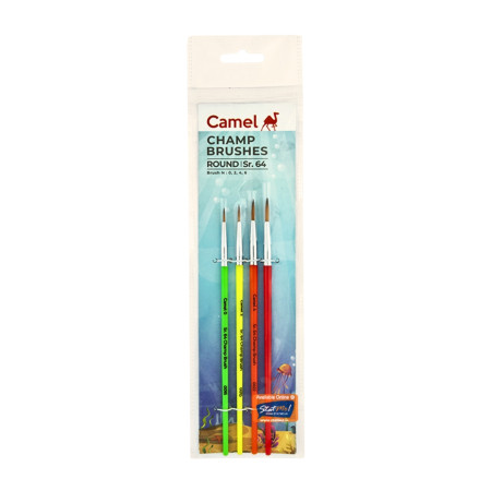 Camel Round Brush Pack SR-64 - Set of 4