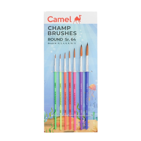 Camel Round Brush Pack SR-64 - Set of 7