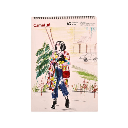 Camel A3 Spiral Sketch Book - 30 Sheets