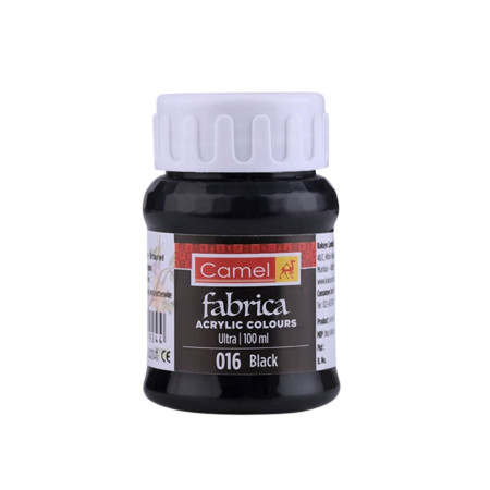 Camel Fabrica Acrylic Colour 100ml - Black