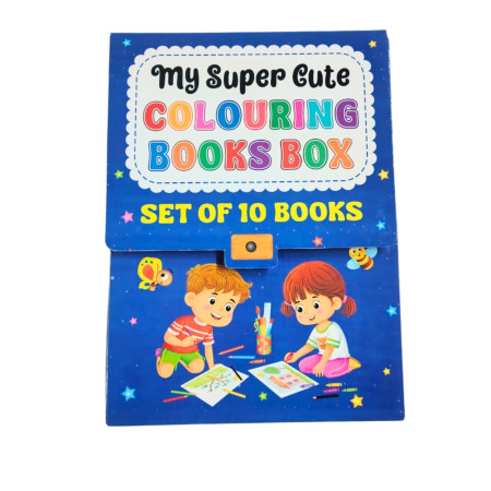 My Super Cute Colouring Book Box - Set of 10