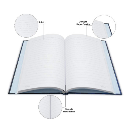 Paperkraft Notebook - Single Line, 224 Pages, 14.8x21.0 cm (02252011)