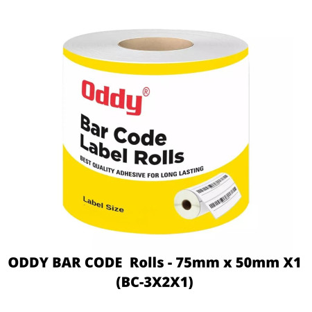 Oddy Bar Code Label Rolls BC-3X2X1( 1000 Labels)