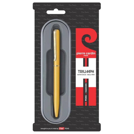 Pierre Cardin Triumph Stain Gold Ball Pen - Blue